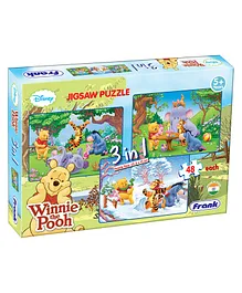 Disney Winnie The Pooh 3 In 1 Puzzle Set