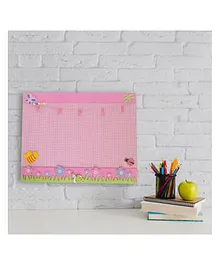 Kidoz Bulletin Board Notice Soft Board For Kids Butterfly Horizontal - Pink