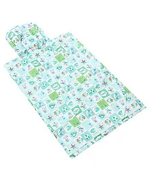 Tinycare Plastic Changing Sheet With Pillow