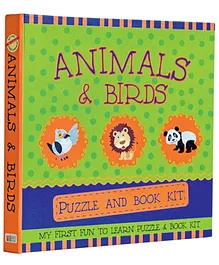 Art Factory Animals And Birds Puzzle And Book Kit - English