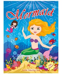 Art Factory Mermaid Jumbo Colouring Book - English