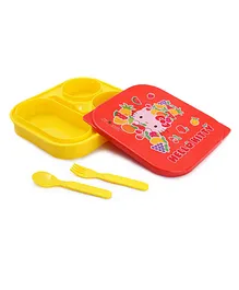 Hello Kitty Lunch Box - Yellow And Red