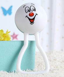 babyhug joy rattle  white and blue
