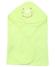 Simply Hooded Wrapper Heart Patch - Green