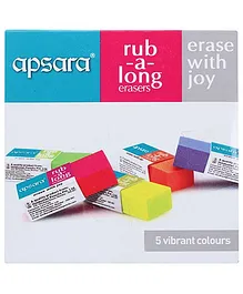 Apsara Rub A Long Erasers - Pack Of 20