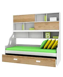 Alex Daisy Wooden Bunk Bed Hybrid - Oak