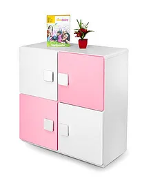 Alex Daisy Wooden Two Layer Bookcase - Pink