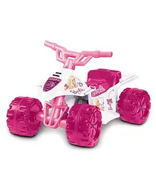 Marktech Battery Operated Barbie Quad Bike - Pink And White