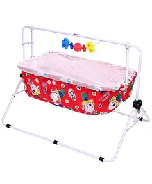 New Natraj Comfy Cradle With Mosquito Net 030 - Red