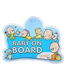 Firstcry Baby On Board Sign - Blue