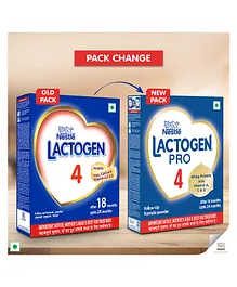 Nestle Lactogen 4 Follow Up Formula Powder After 18 Months upto 24 Months Stage 4 - 400 gm Bag In Box Pack