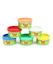 Fun Dough Funskool Mini Fun Pack Of 6 - Multi Color 
