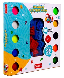 Fun Dough Funskool Number Letters And Fun - Over 35 Pieces (Color May Vary)