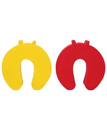 Cutez Safety Door Drawer Guards Small Yellow And Red - 2 Pieces