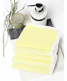 My Milestones Premium Washcloths Pack of 5 - Lemon Yellow
