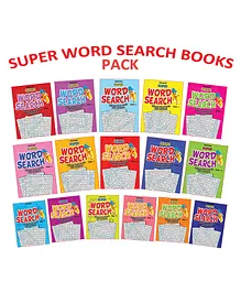 Dreamland Super Word Search 16 Books Pack for Children - 192 Pages in each Book with Solutions, 3072 Pages