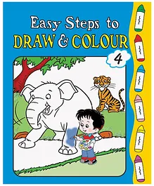 Easy Steps To Draw And Colour Book 4 - English