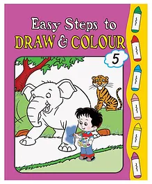 Easy Steps To Draw And Colour Book 5 - English