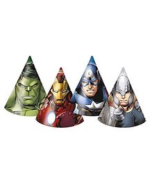 Marvel Avengers Printed Paper Hats - 6 Pieces