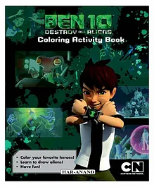 Ben 10 Colouring Activity Book - English