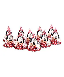 Disney Minnie Mouse Paper Caps Pack Of 10 - Red