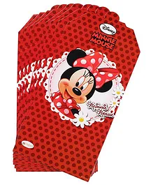 Disney Minnie Mouse Invitation Card Pack Of 5 - Red