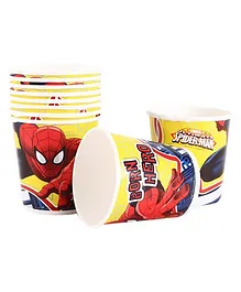 Marvel Spider Man Paper Cups Pack Of 10 Multi Color - Each 200 ml