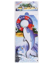 B Vishal Aquatic Birthday Theme Invitation Card Pack Of 10 - Multi Color