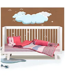 Little Princess Cotton Baby Furnishings Set Without Bumper - Pink