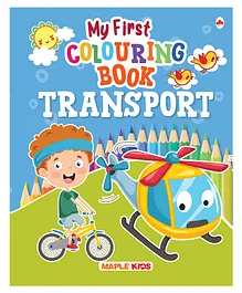 Colouring Book Transport - English