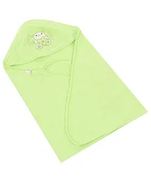 Simply Hooded Wrapper Teddy Patch - Light Green