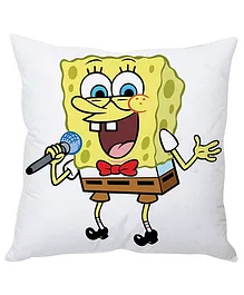 Stybuzz SpongeBob With Mike Cushion Cover White Yellow - FCCS00016