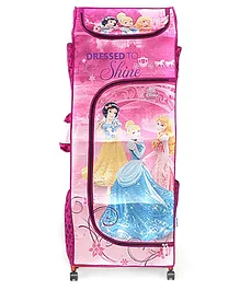 Disney Princess Dressed To Shine Kids Portable Wardrobe With Wheels - Pink
