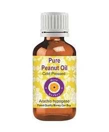 Deve Herbes Pure Peanut Oil Arachis hypogeae 100% Natural Therapeutic Grade Pressed - 100 ml