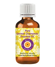 Deve Herbes Pure German Chamomile Essential Oil Matricaria recutita 100% Natural Therapeutic Grade - Steam Distilled 5 ml