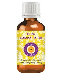 Deve Herbes Pure Calendula Oil Calendula officinalis 100% Natural Therapeutic Grade - 15 ml