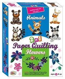 Ekta 2 In 1 Animals and Flowers Paper Quilling 