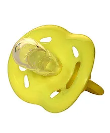 Small Wonder Soother With Liquid Silicone Bulb - Yellow