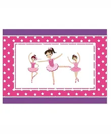 Prettyurparty Ballerina Table Mats- Pink and Purple