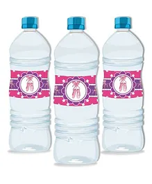 Prettyurparty Ballerina Water Bottle Labels- Pink and Purple