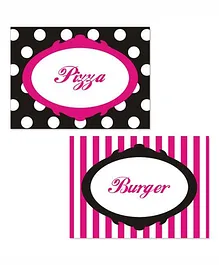 Prettyurparty Barbie Food Labels- Pink and Black