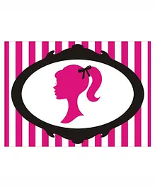 Prettyurparty Barbie Table Mats- Pink and Black