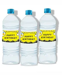 Prettyurparty Bumble Bee Water Bottle Labels- Black and Yellow