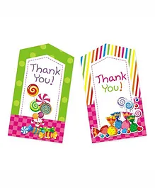Prettyurparty Candy Shoppe Thank-You Cards - Multi Color