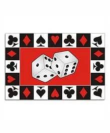 Prettyurparty Casino Table Mats- Black and Red