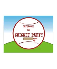 Prettyurparty Cricket Entrance Banner Door Sign - Multicolor