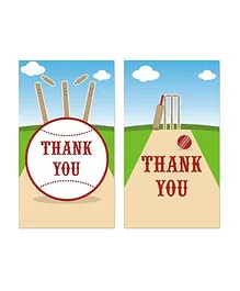 Prettyurparty Cricket Thank You Cards - Pack Of 10