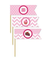 Prettyurparty Cupcake Toothpicks Pink - Pack Of 20
