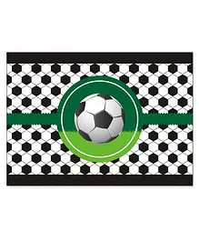 Prettyurparty Football Table Mats- Green and Black