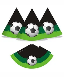 Prettyurparty Football Hats- Green and Black
